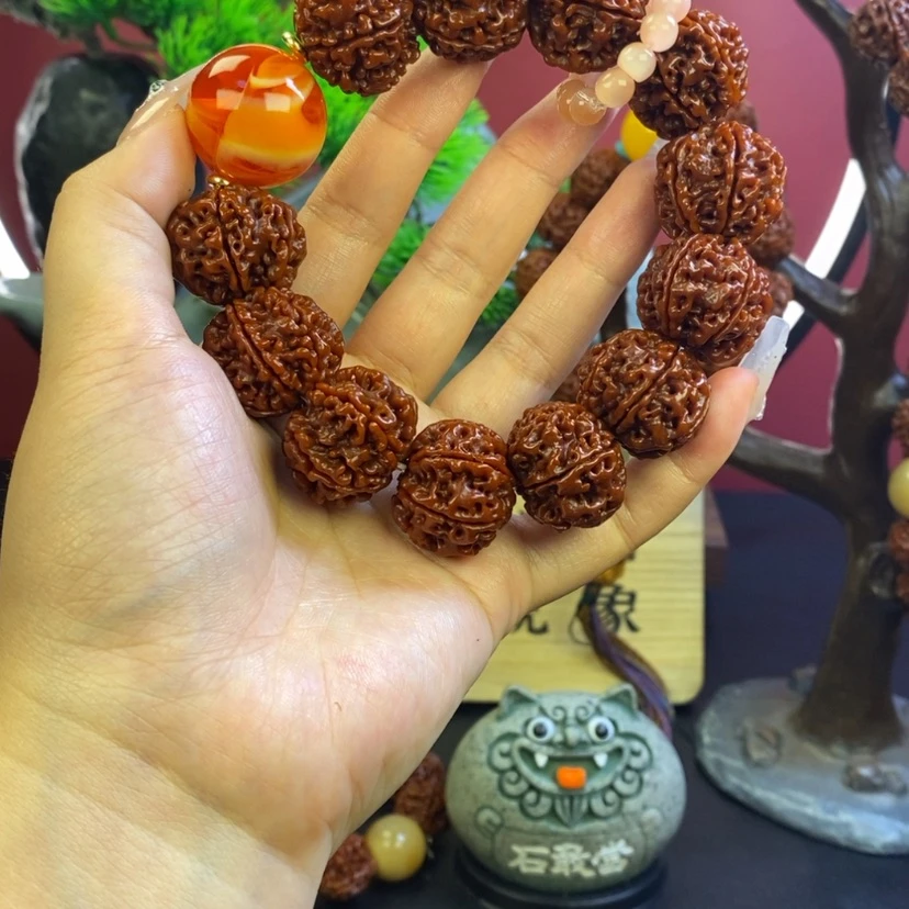 【闪购商品】金刚菩提手串622。  红。