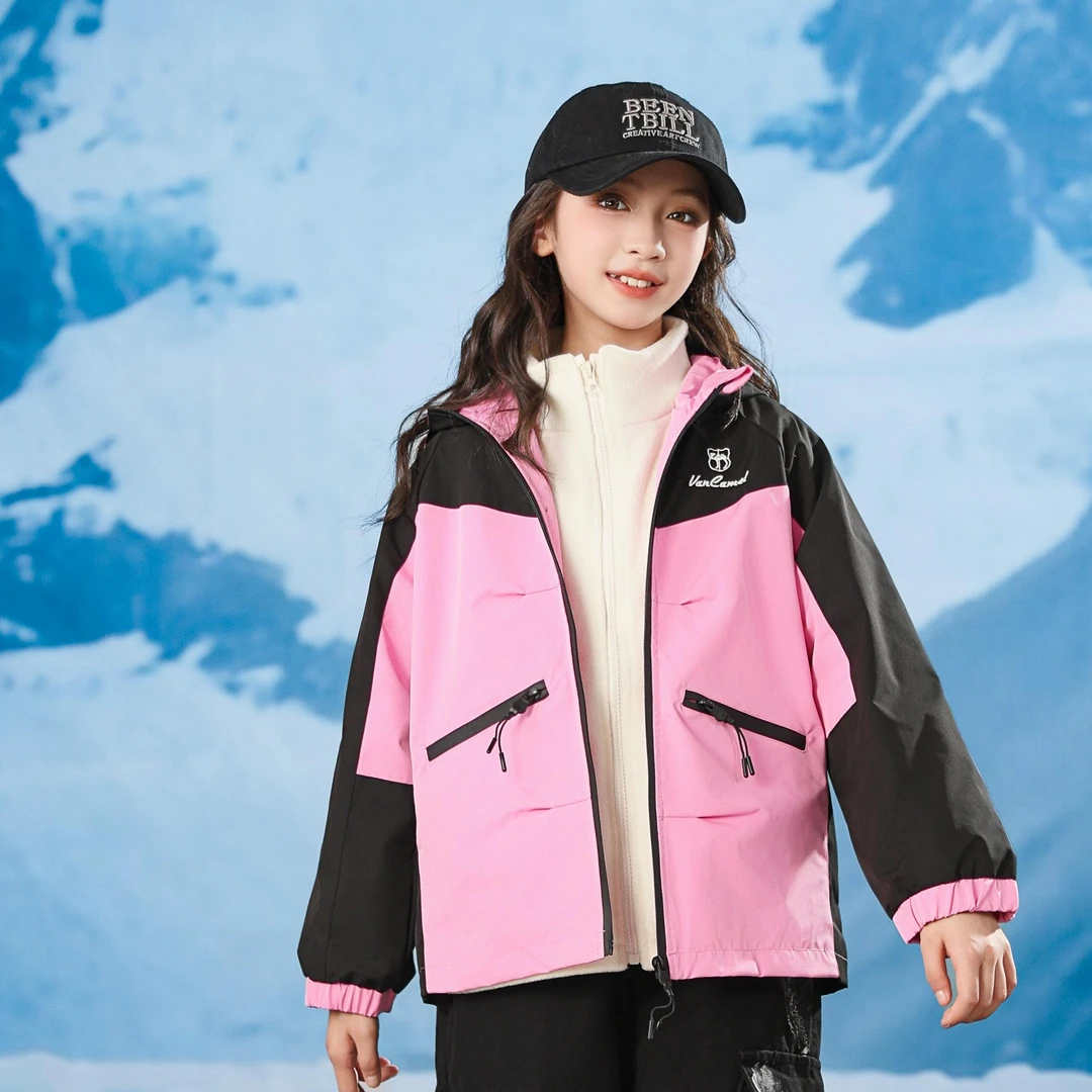 VANCAMEL/西域骆驼【断码清货，清版】三合一外套女童中大童春季