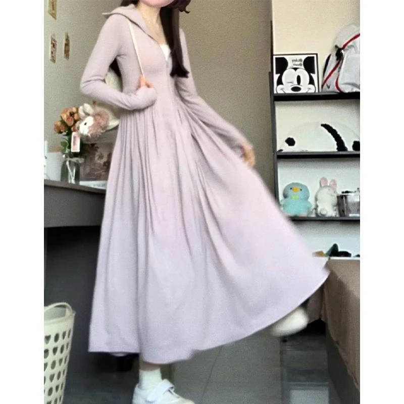 防晒衣长款防晒裙女身夏季2024新款小个子女款外套收腰开衫连衣