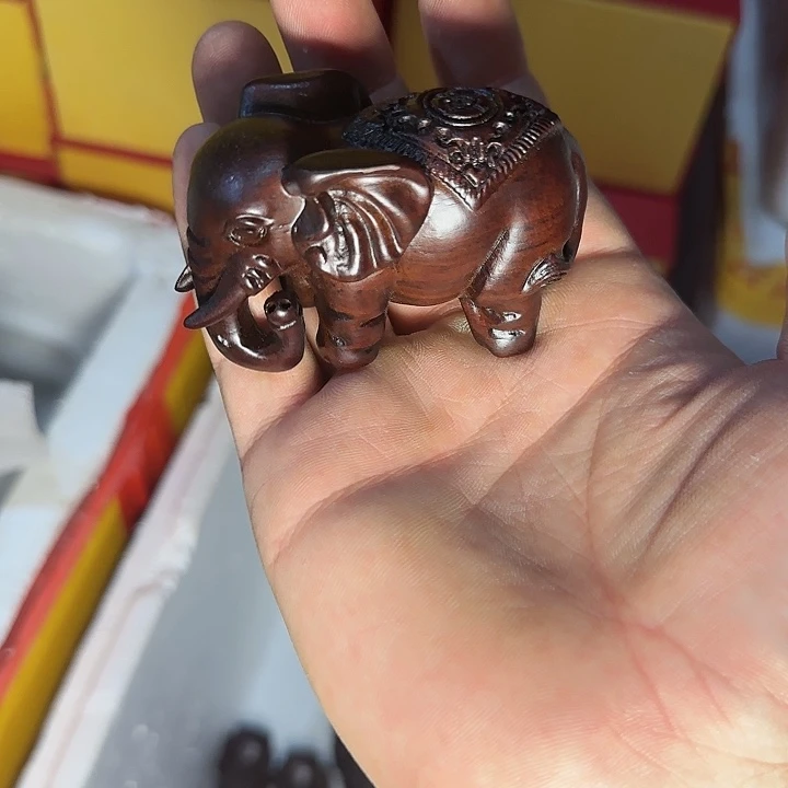 木黑檀木8福财象一只