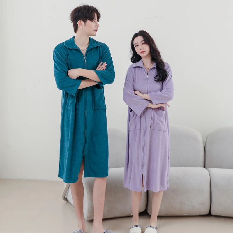 可穿浴巾男士大码超吸水毛巾料浴袍免擦浴裙可穿可裹洗澡游泳睡衣