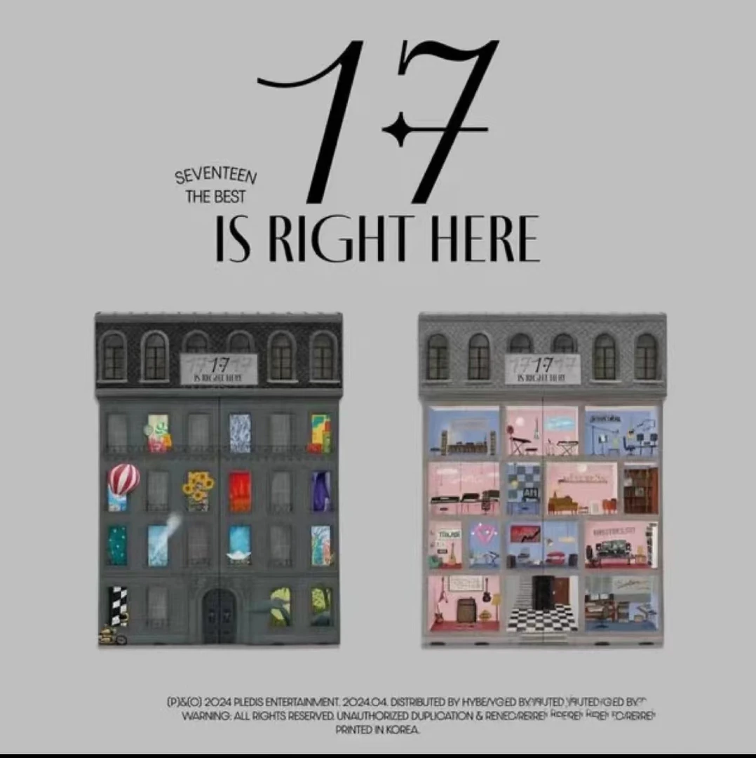 SEVENTEEN回归 '17 IS RIGHT HERE' 精选专 电子专 kit CD