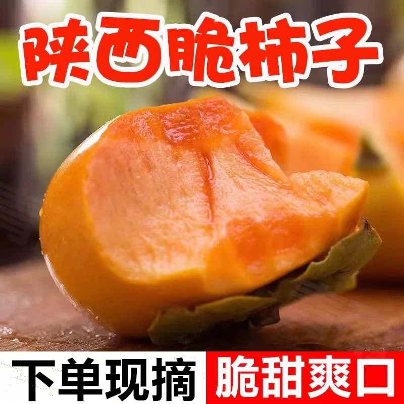 【坏果包赔】正宗陕西脆柿新鲜即食甜柿子脆甜不涩现摘现发