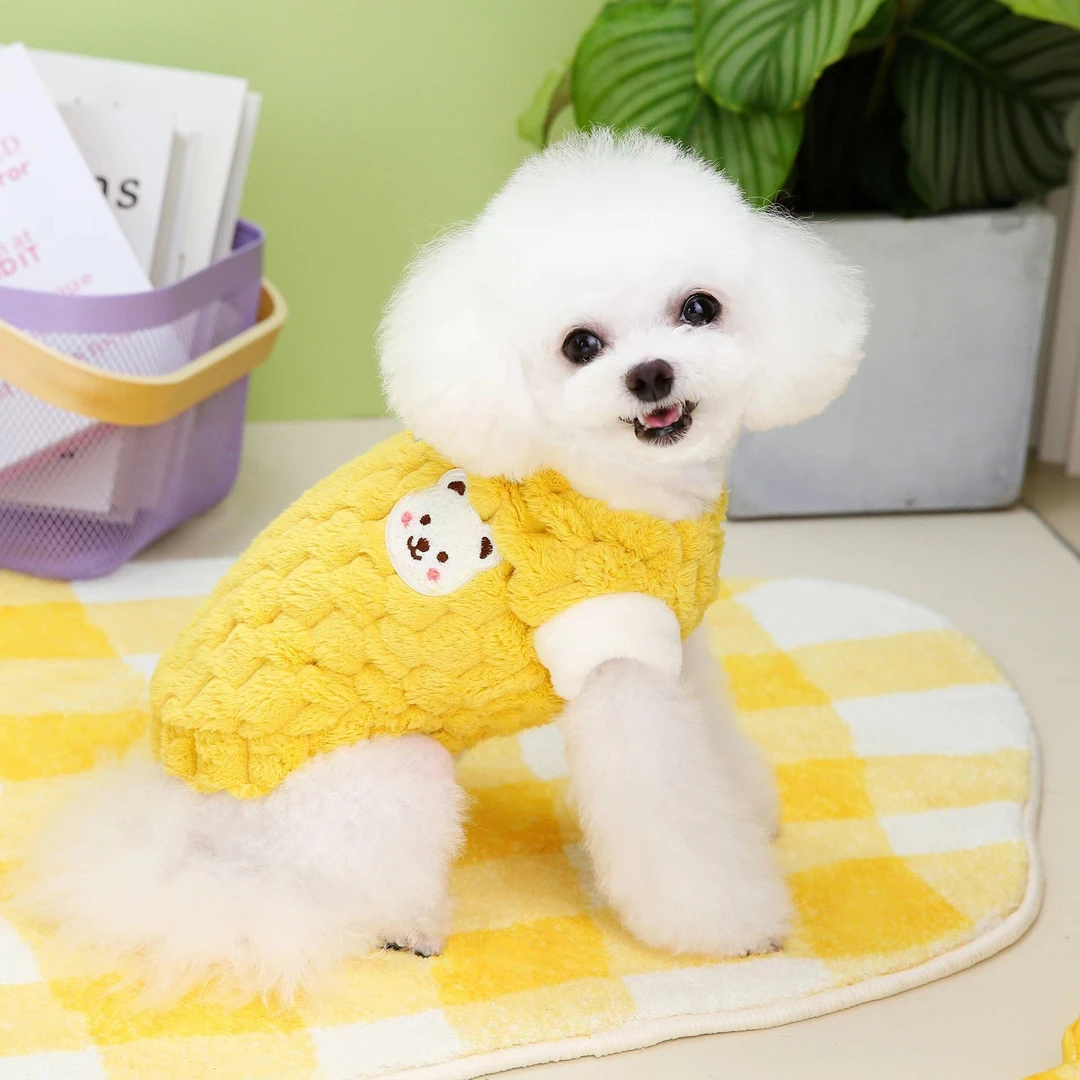 宠物衣服秋冬季棉衣金贵绒可爱猫咪狗狗泰迪比熊两脚加厚背心马甲