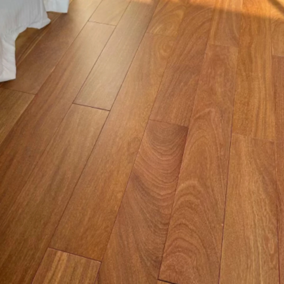 龙凤檀实木地板本色柚木色红色平扣锁扣