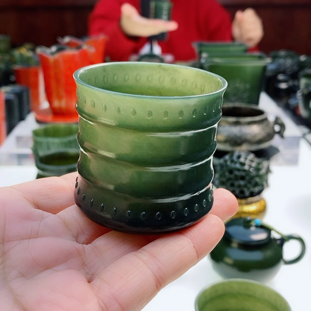 【闪购商品】和田玉（青玉）摆件未镶嵌悦**虚微瑕