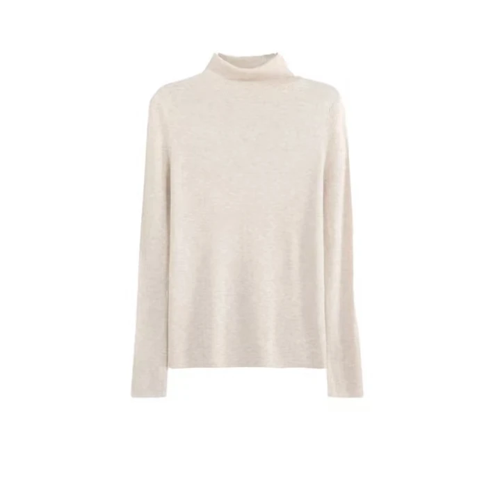 石墨烯远红外保暖高领羊绒打底衫长袖网红针织百搭女士修身