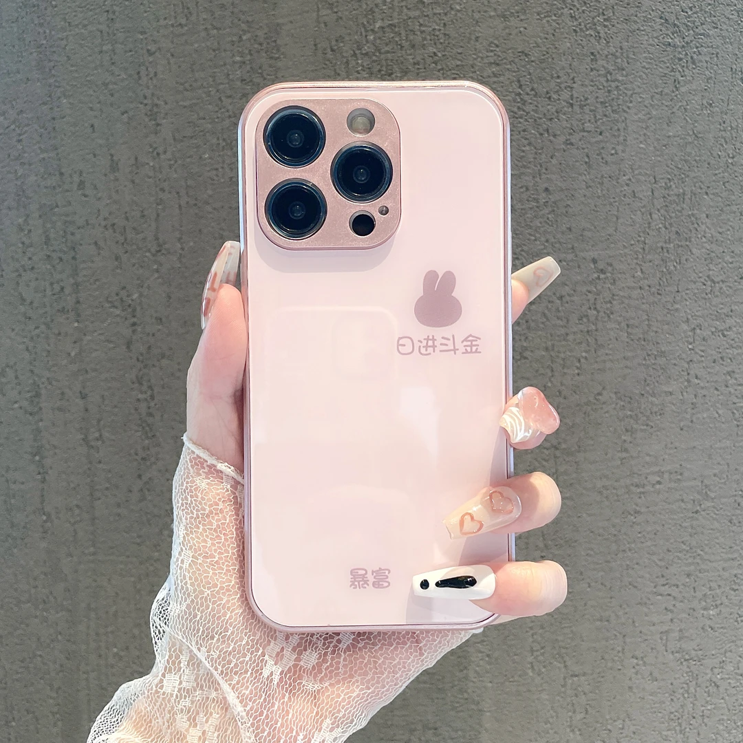 高级感玻璃手机壳iPhone14ProMax/华为Mate50/OPPOFindX5/VIVOX90