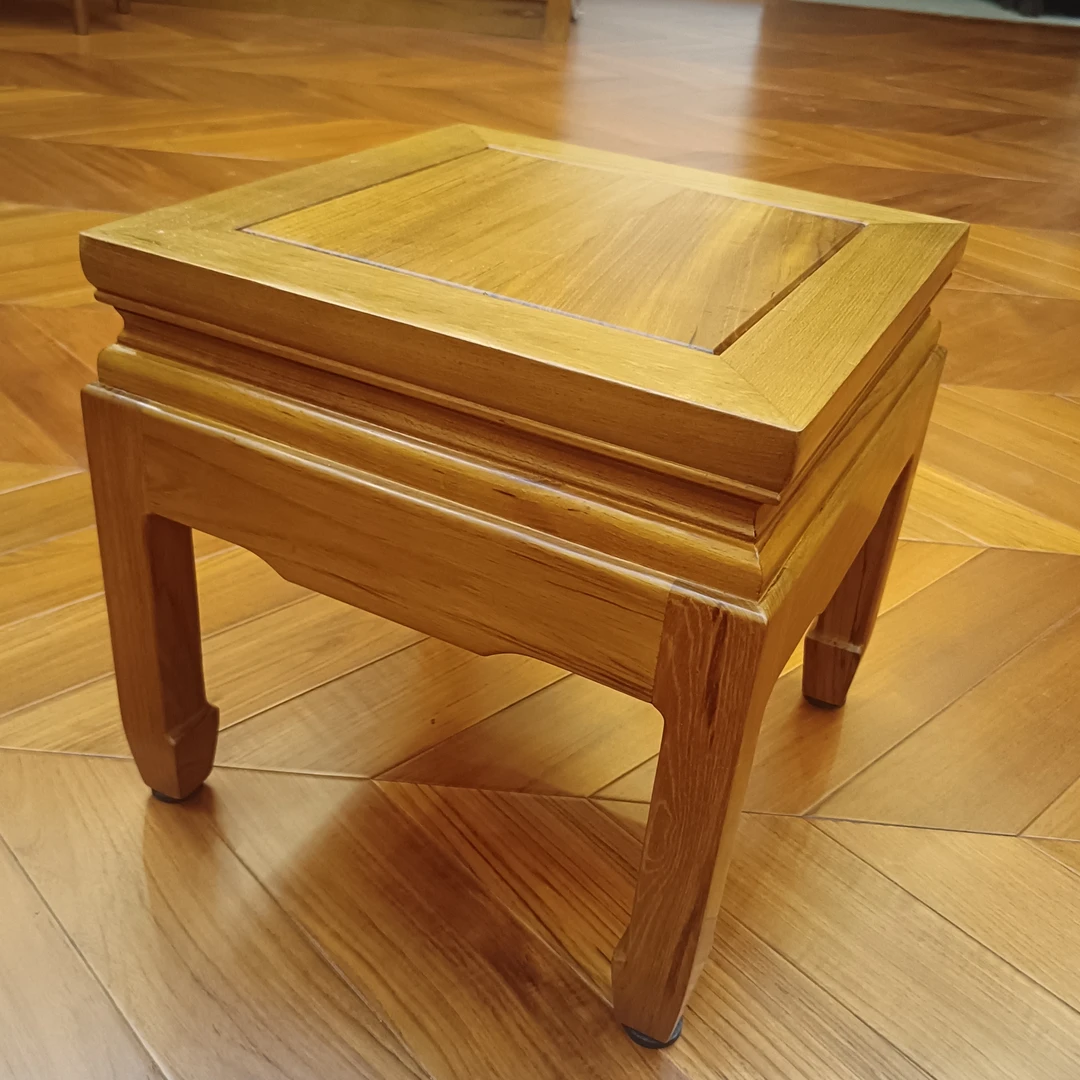 缅柚方凳 34x34x34  小件产品可能会有少许瑕疵介意勿拍