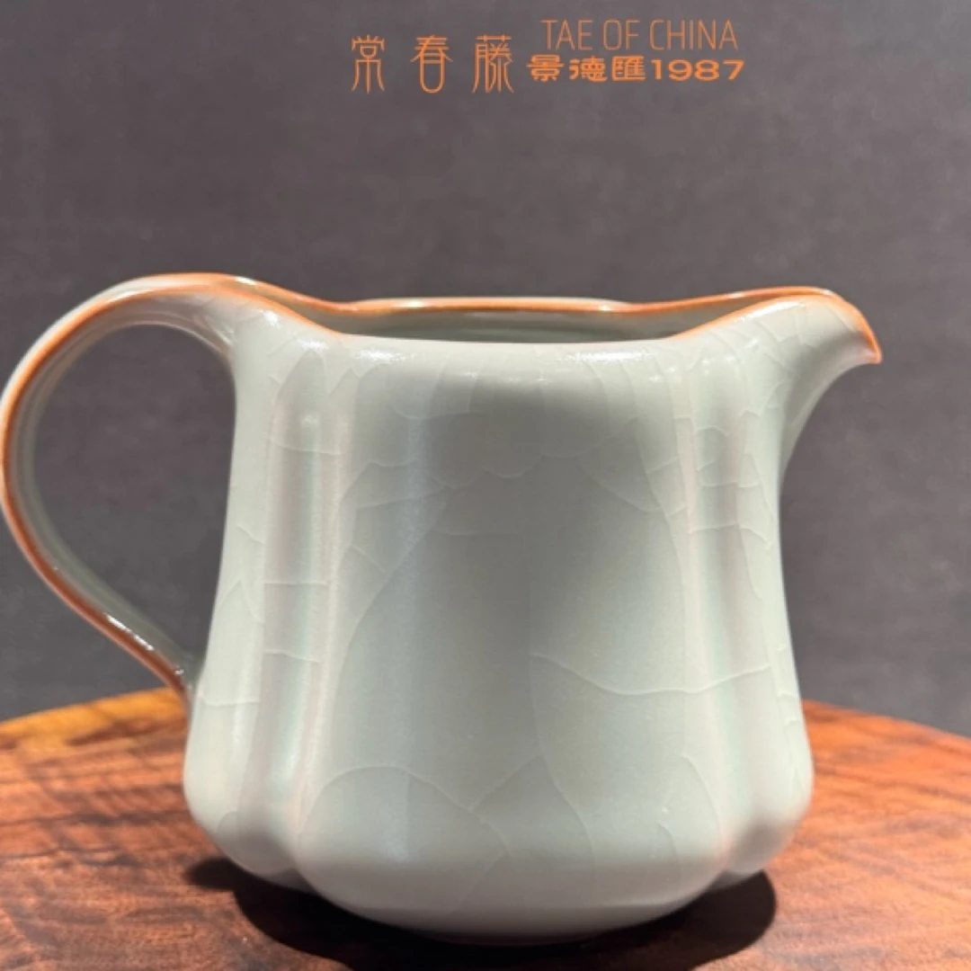 正品总部柏采窑汝窑粉青釉新款IR-135BX(四代)公道杯礼盒装