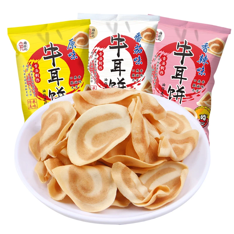 梓侨记 猫耳朵52g追剧下午茶必备解馋小零食牛耳饼饼干