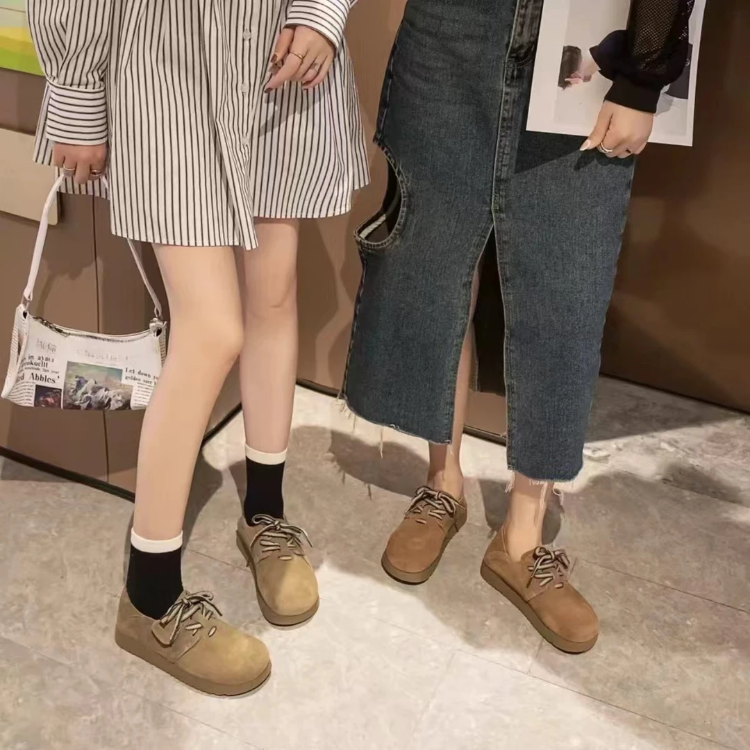 【保国女鞋】系带百搭复古勃肯鞋（8899-126）