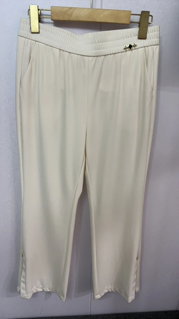 时尚百搭微喇裤6392