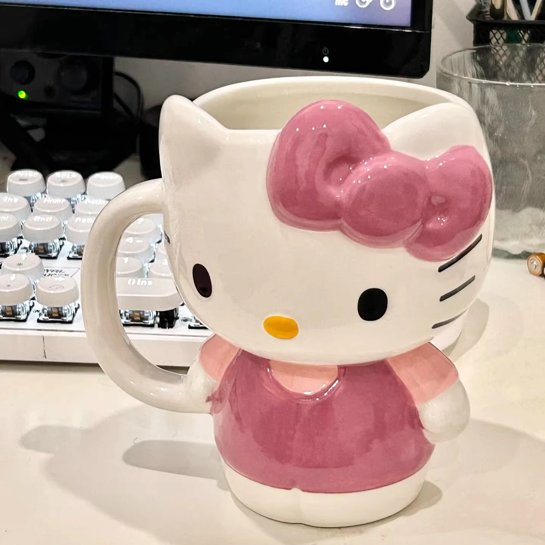 hellokitty杯子女生高颜值马克杯凯蒂猫可爱大容量夏天办公室水杯