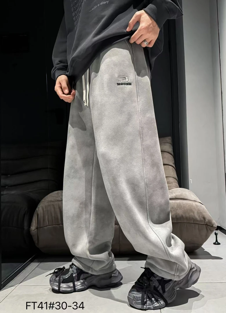 【FT41】青少年加绒休闲裤