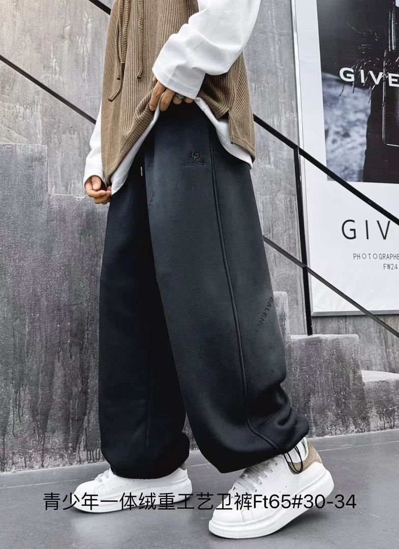 【FT65】青少年加绒休闲裤