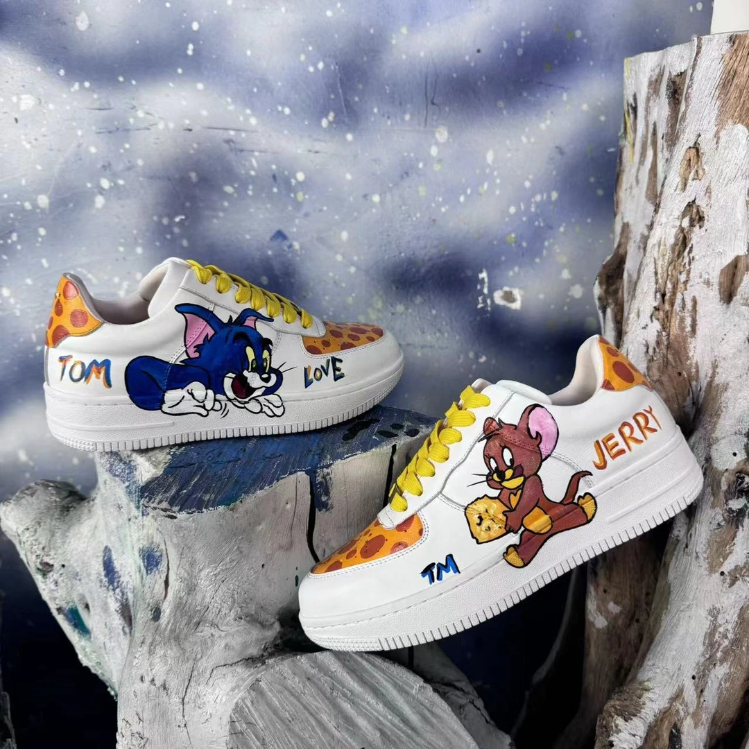 卡通猫和老鼠休闲板鞋潮鞋童年记忆低帮潮流百搭