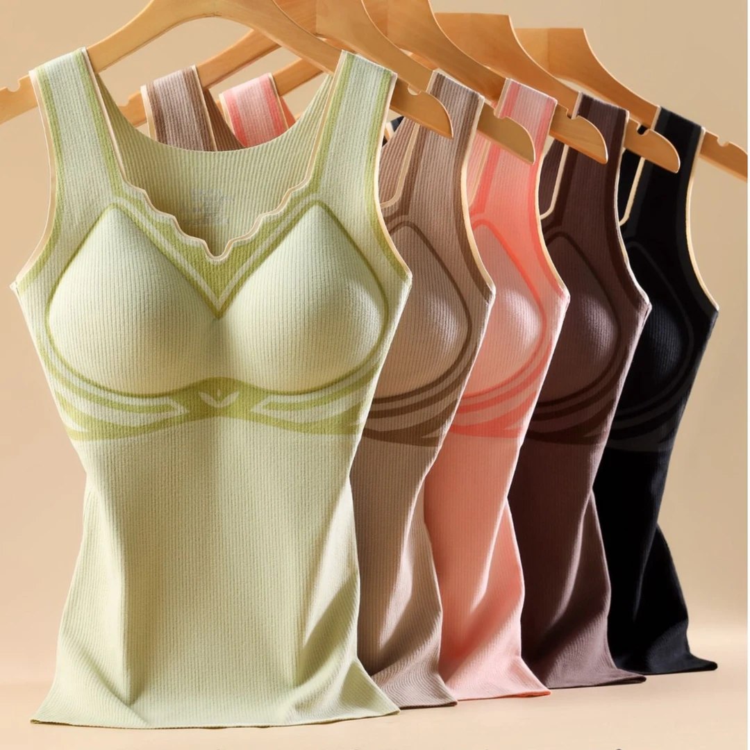 【升级德绒收腹保暖】加绒保暖暖背大码女士美背修身一体式秋冬季