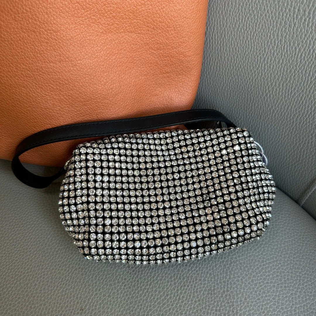 95新 Alexander McQueen/亚历山大·麦昆 亚历山大王水钻包HS01688