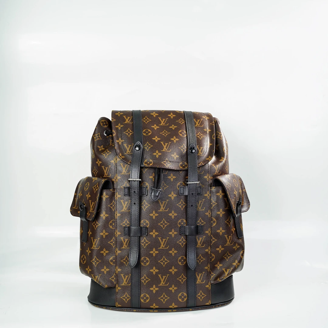 95新 LouisVuitton/路易威登 LV christopher 老花双肩包 hs01175
