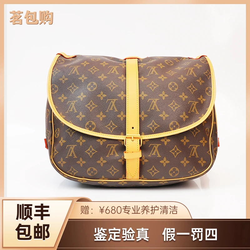 95新 LouisVuitton/路易威登 双子星斜挎包/植鞣革换新/集合链接