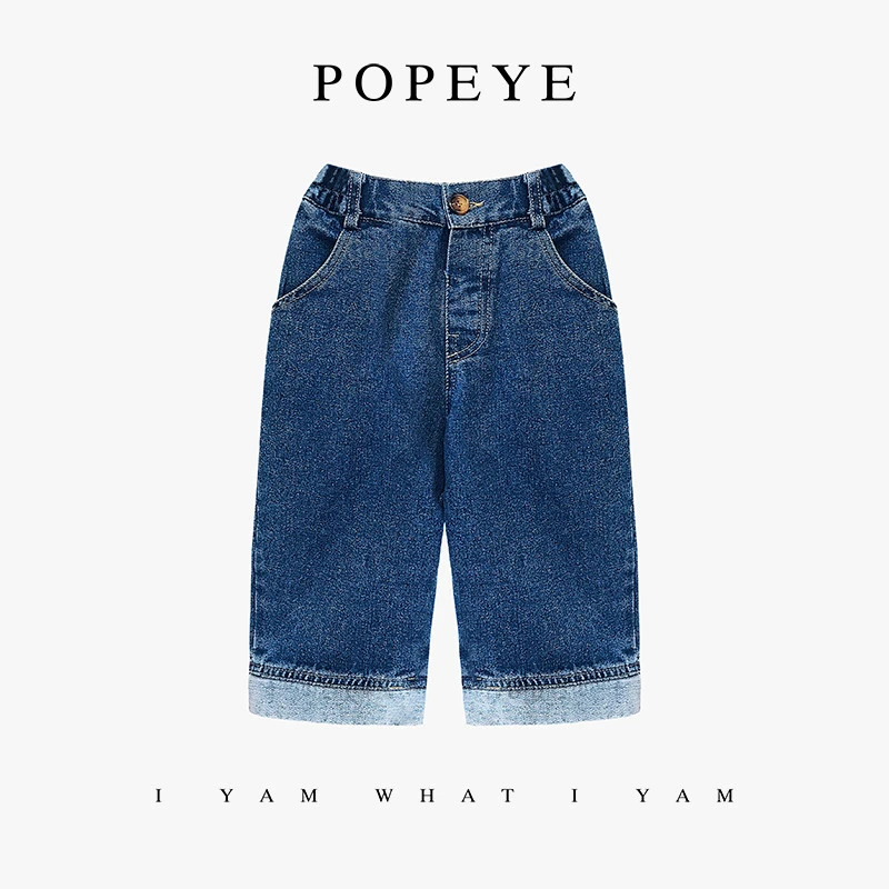 大力水手/POPEYE 男女童长裤2023春季新款裤子儿童裤ZXR-23063