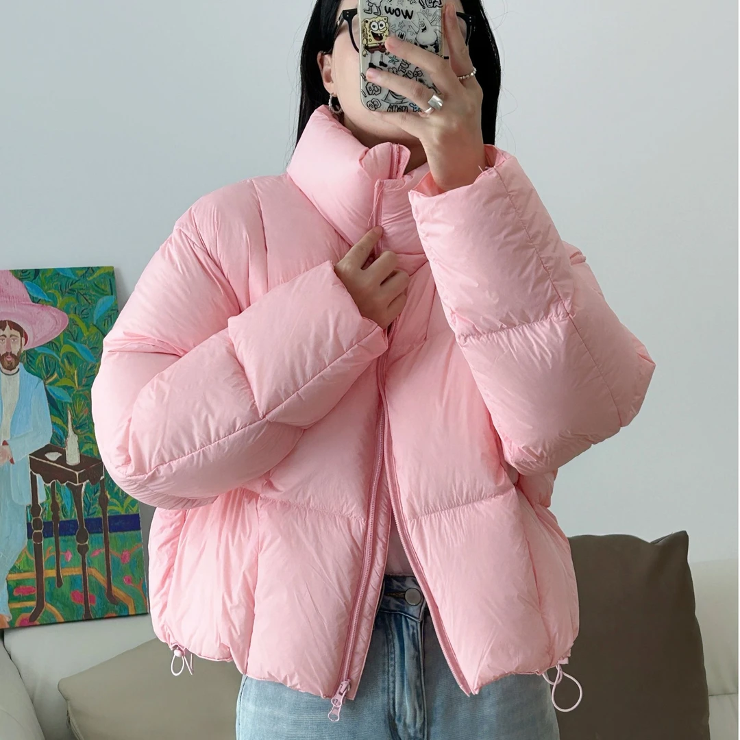 2024新款羽绒服女立领短款时尚百搭面包服宽松韩版冬季外套休闲潮