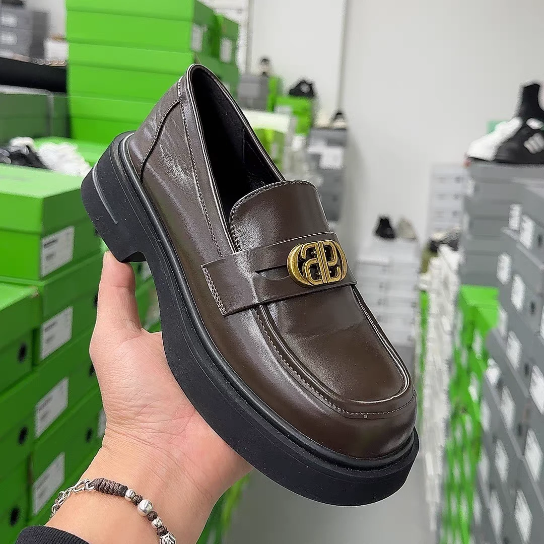 A51 时尚休闲英伦风圆头厚底乐福鞋65020 拖3下