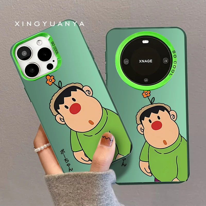 阿呆 适用苹果/华为/OPPO/VIVO/小米/红米/1加/手机壳可爱卡通ins