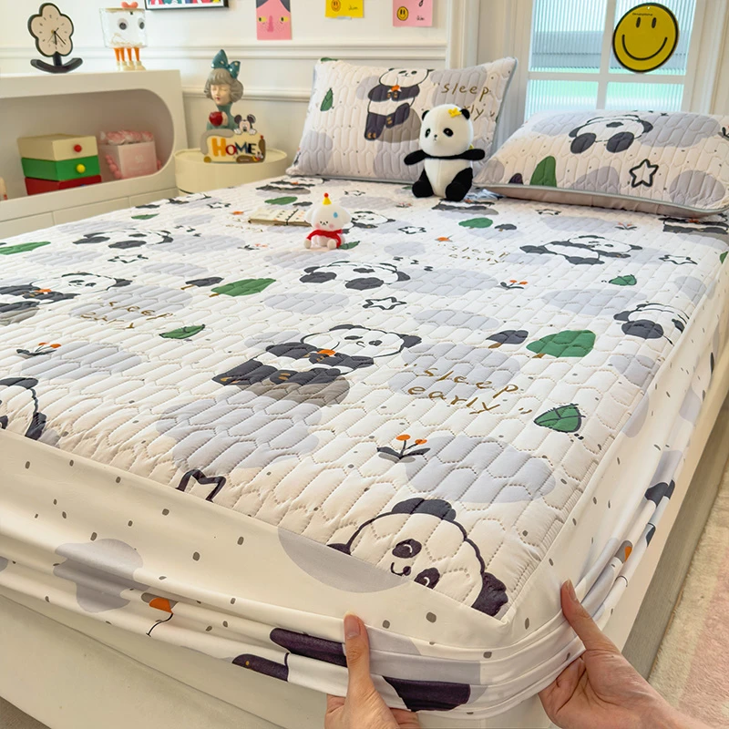 升级加厚夹棉床笠罩单件四季款全包床罩榻榻米床垫保护套防滑床单