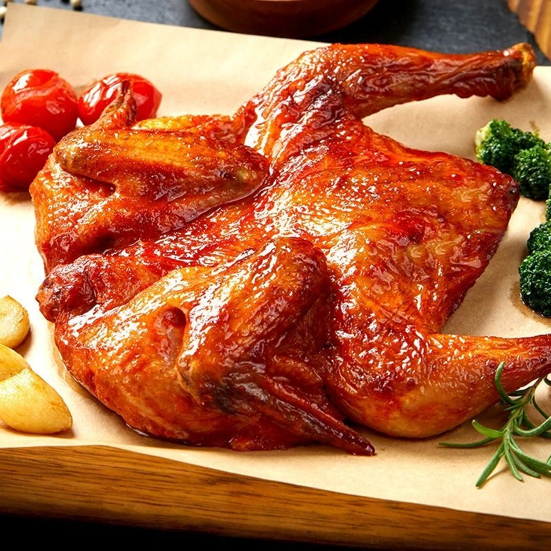 奥尔良烤鸡超大整只空气炸锅半成品商用食材蜜汁韩式手扒鸡批发