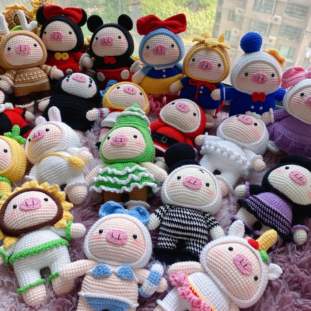 【105-200】直播间选款下单链接 纯手工制作毛线玩偶微沟摆件饰品