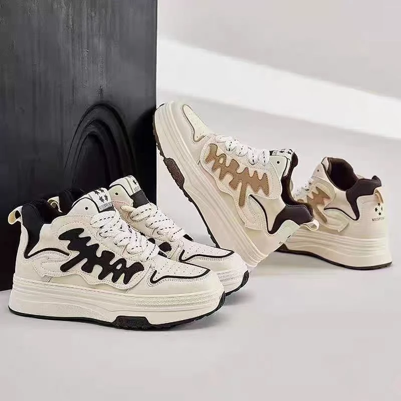 TALIA/特丽雅运动时尚休闲百搭厚底高帮鞋加绒系带韩版51929028