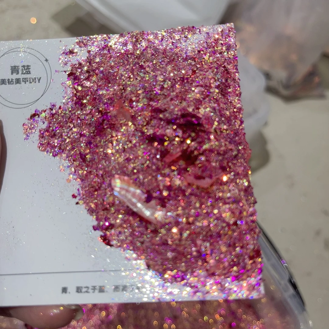 【拍四宠二】青蓝自调素材亮片爆闪超薄ins小红书云母贝壳飞粉亮片