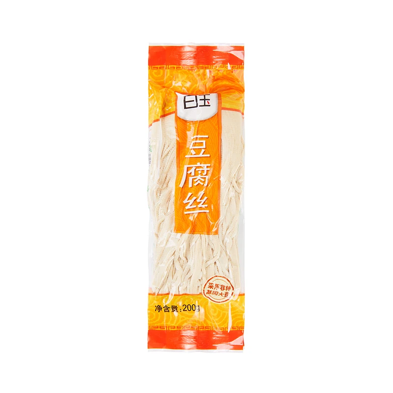 【白玉】 豆腐丝 真空包装200g*4 豆制品 涮火锅凉拌煎炒炸炖