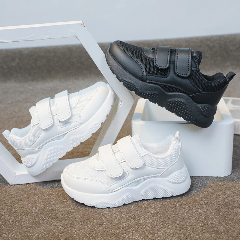 春秋季新款儿童运动鞋中大童时尚百搭女童老爹鞋男童透气网面单鞋