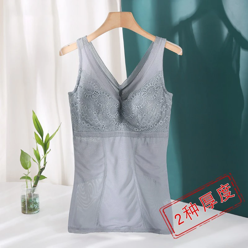 上半身塑身衣女薄款美体收腹束腰背心式上衣大码免穿文胸束身内衣