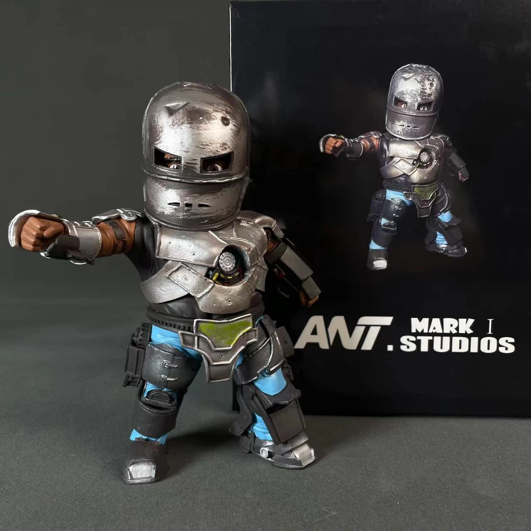 Q版钢铁侠手办MK1发光模型摆件