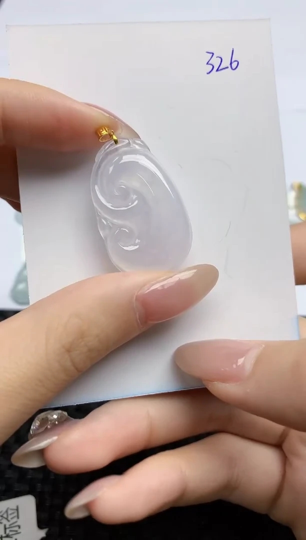 【闪购商品】翡翠颈饰18K金镶嵌天然翡翠A货