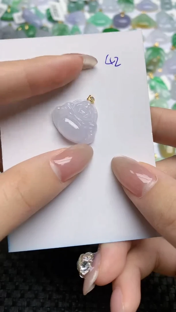 【闪购商品】翡翠颈饰18K金镶嵌天然翡翠A货