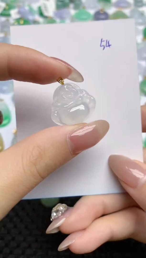 【闪购商品】翡翠颈饰18K金镶嵌天然翡翠A货