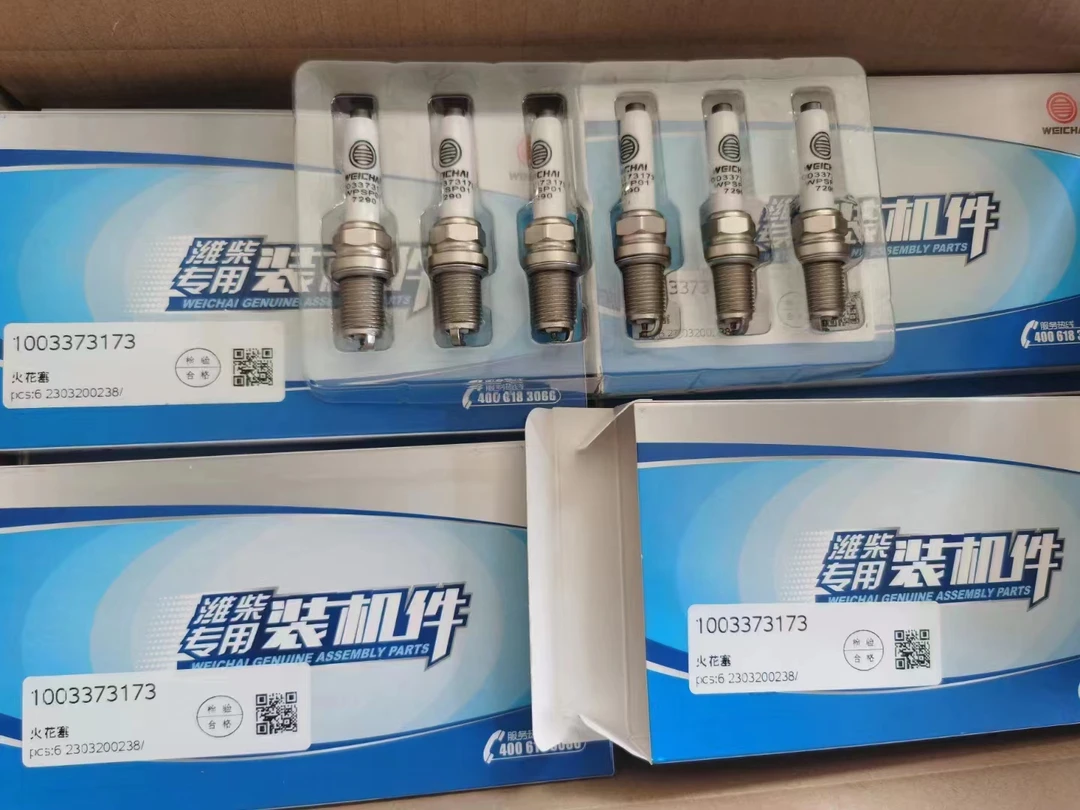 适用解放大运欧曼德龙X3000新M3000国六LNG天燃然气双铱金火花塞