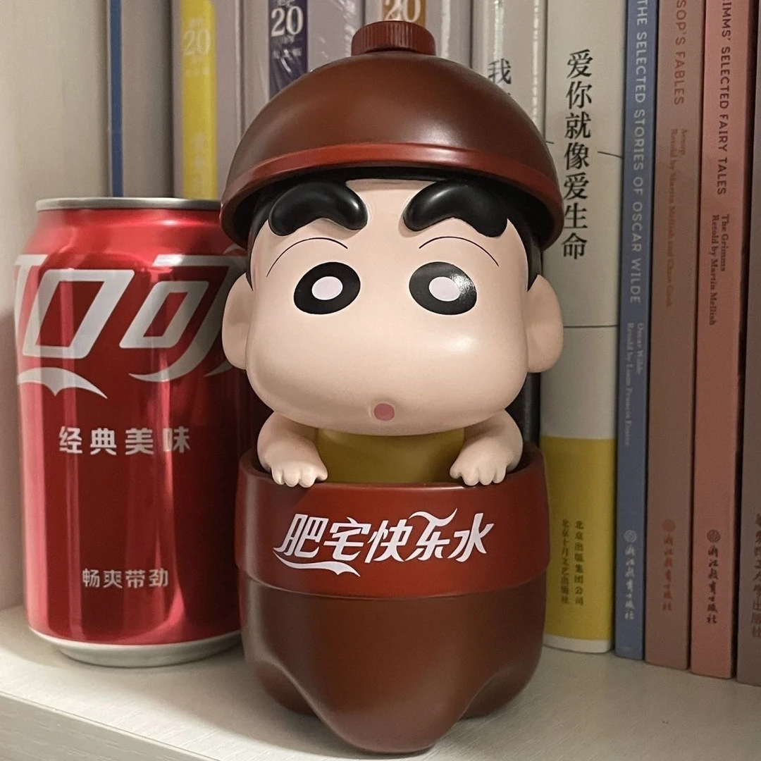 肥宅快乐水可乐蜡笔小新礼物车载机箱桌面小摆件模型桌面摆件礼物