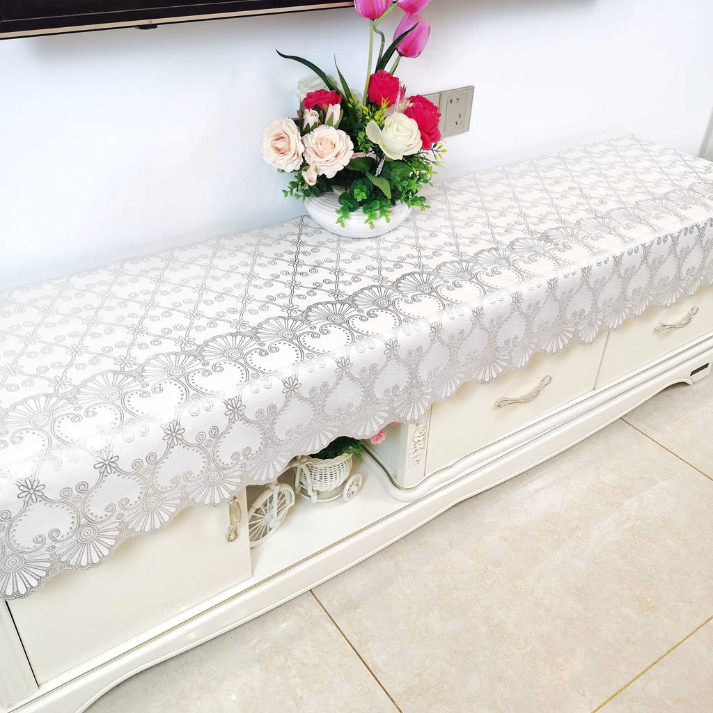 65cm银色凤尾防水防烫防油3d立体烫金电视柜床头柜