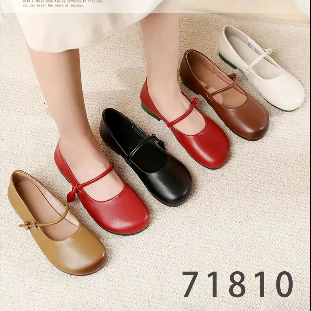 玛丽珍女鞋真皮皮鞋软底四季款单鞋时尚百搭软皮女单鞋妈妈鞋