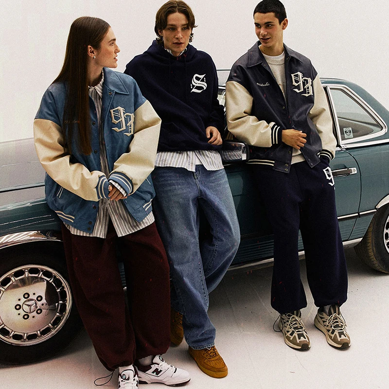 1993STUDIO RedVelvet金艺琳同款美式复古秋冬男女校园风棒球棉服