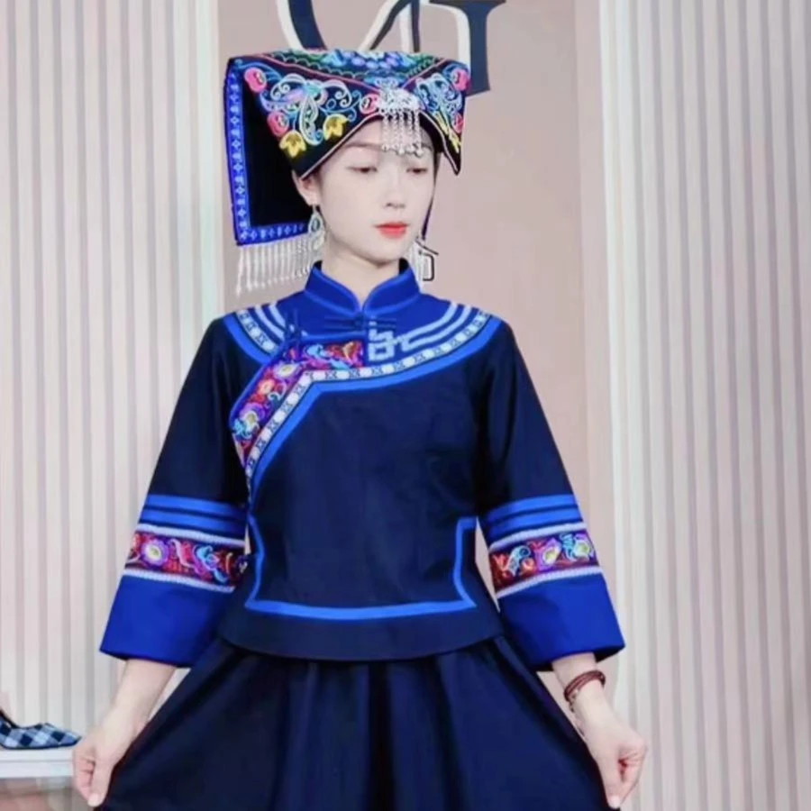 GOXEOU/格希欧新款布依族少数民族服饰壮族上衣民族套装a3kb1