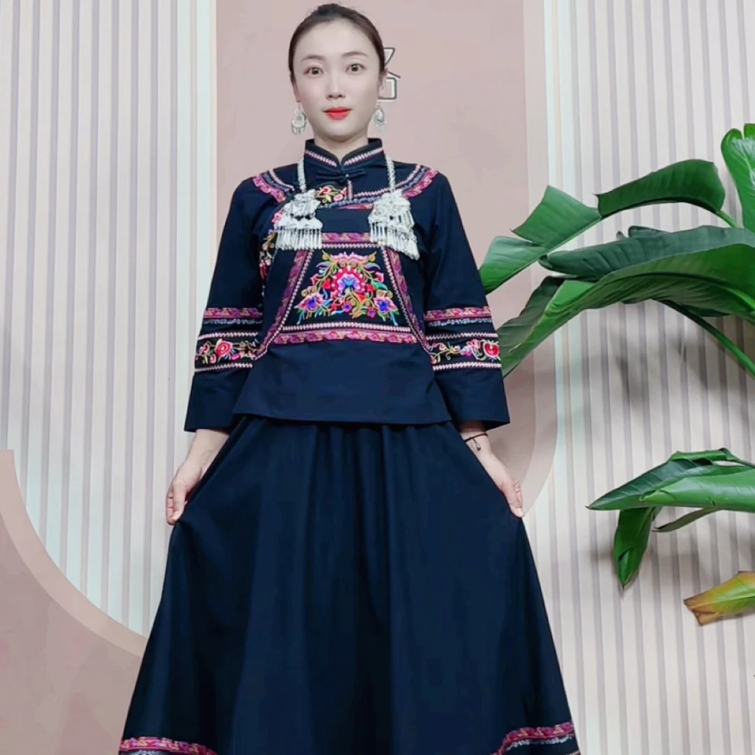 GOXEOU/格希欧壮族少数民族服饰新款布依族套装裙子a3k5