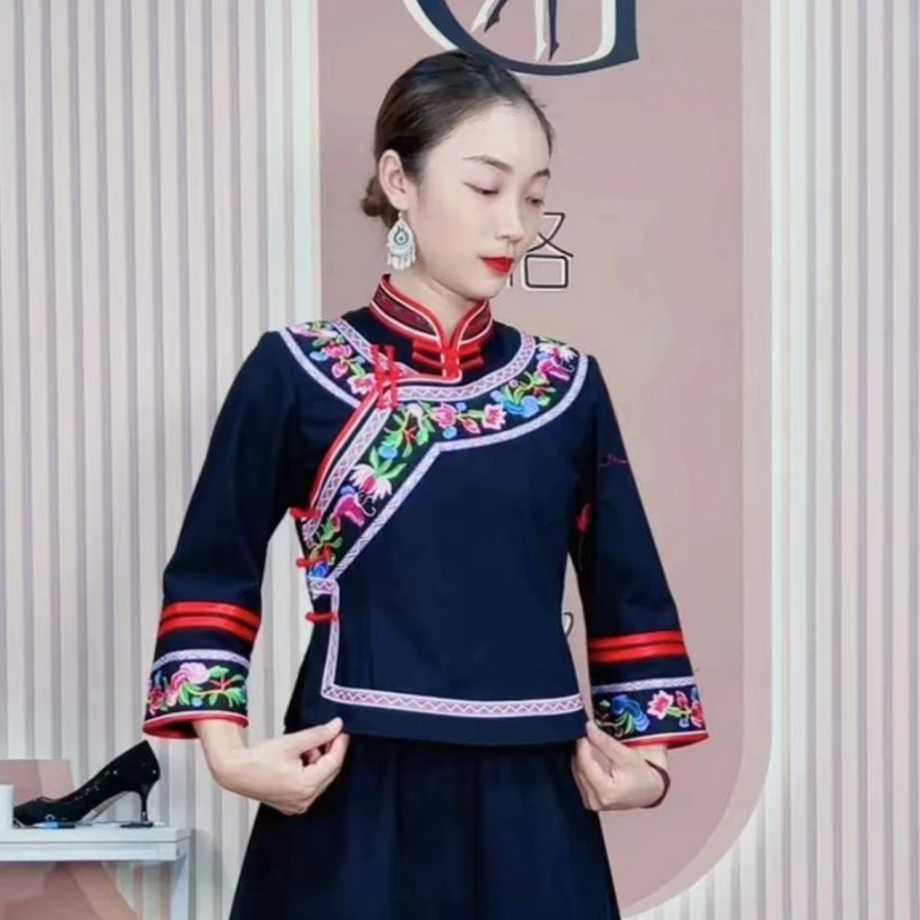 GOXEOU/格希欧布依族壮族少数民族服饰国风传统民族风套装a4k1/h3