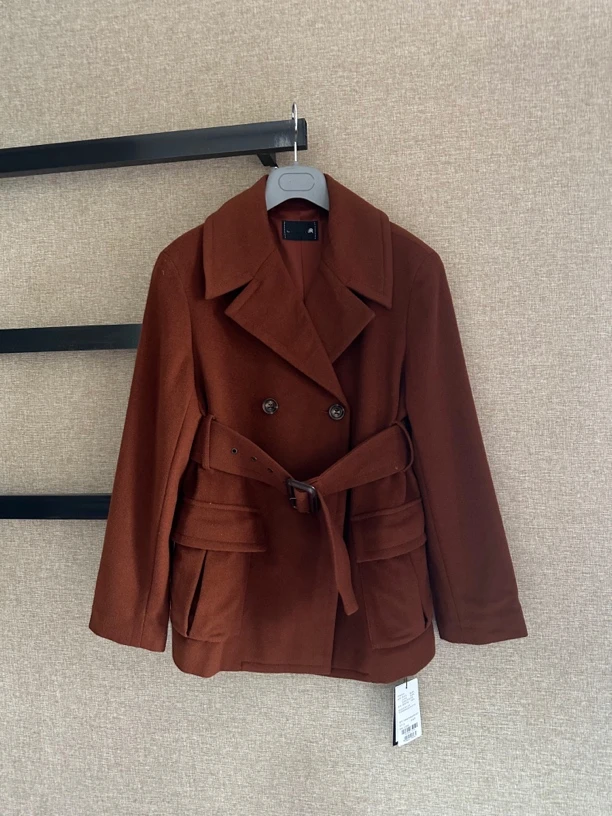不支持退换 1400415 时尚百搭毛呢外套